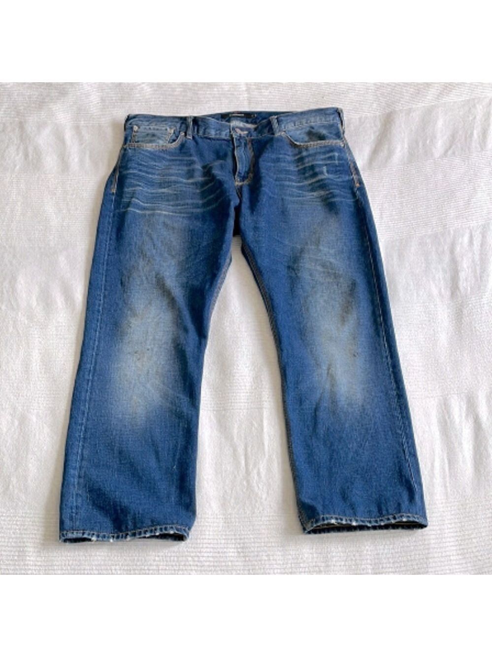 𝅺J. Lindberg  Distressed Hemmed Jeans Size 38x27